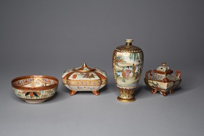 Lot 368 - An assembled group of Japanese Satsuma ware