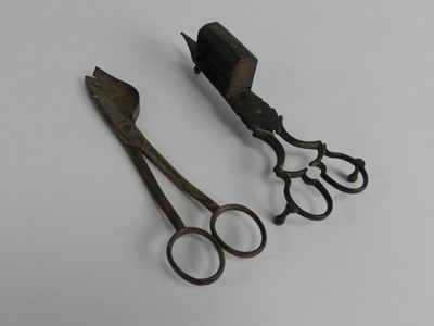 Lot 340 - Two pairs of candle wick trimmers. (2)