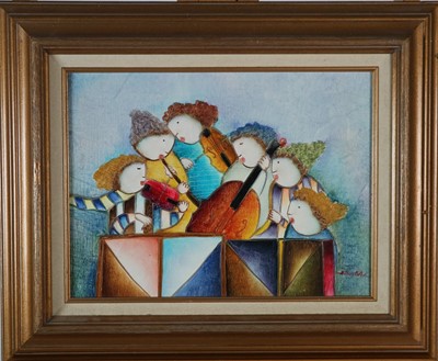 Lot 121 - Joyce Roybal (Italian Contemporary), String Musicians