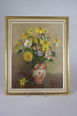 Lot 185 - Kenneth Brookes (British School), Still Life of Spring Flowers