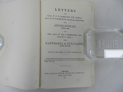 Lot 159 - HAMILTON, P F P et al.,Letters from Lieut. P F...