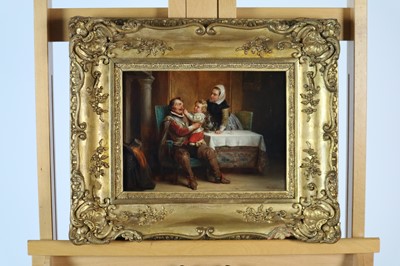 Lot 132 - Hendrick Joseph Dillens (Belgian 1812-1872), The Cavaliers Return