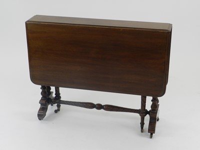 Lot 444 - A late Victorian mahogany Sutherland table,...