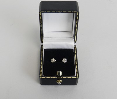 Lot 68 - A pair of diamond stud earrings