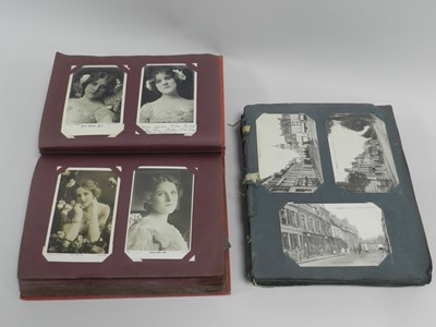 Lot 370 - Two postcard albums