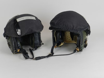 Lot 218 - Two RAF pilot's Mk3C flying helmets, stores...