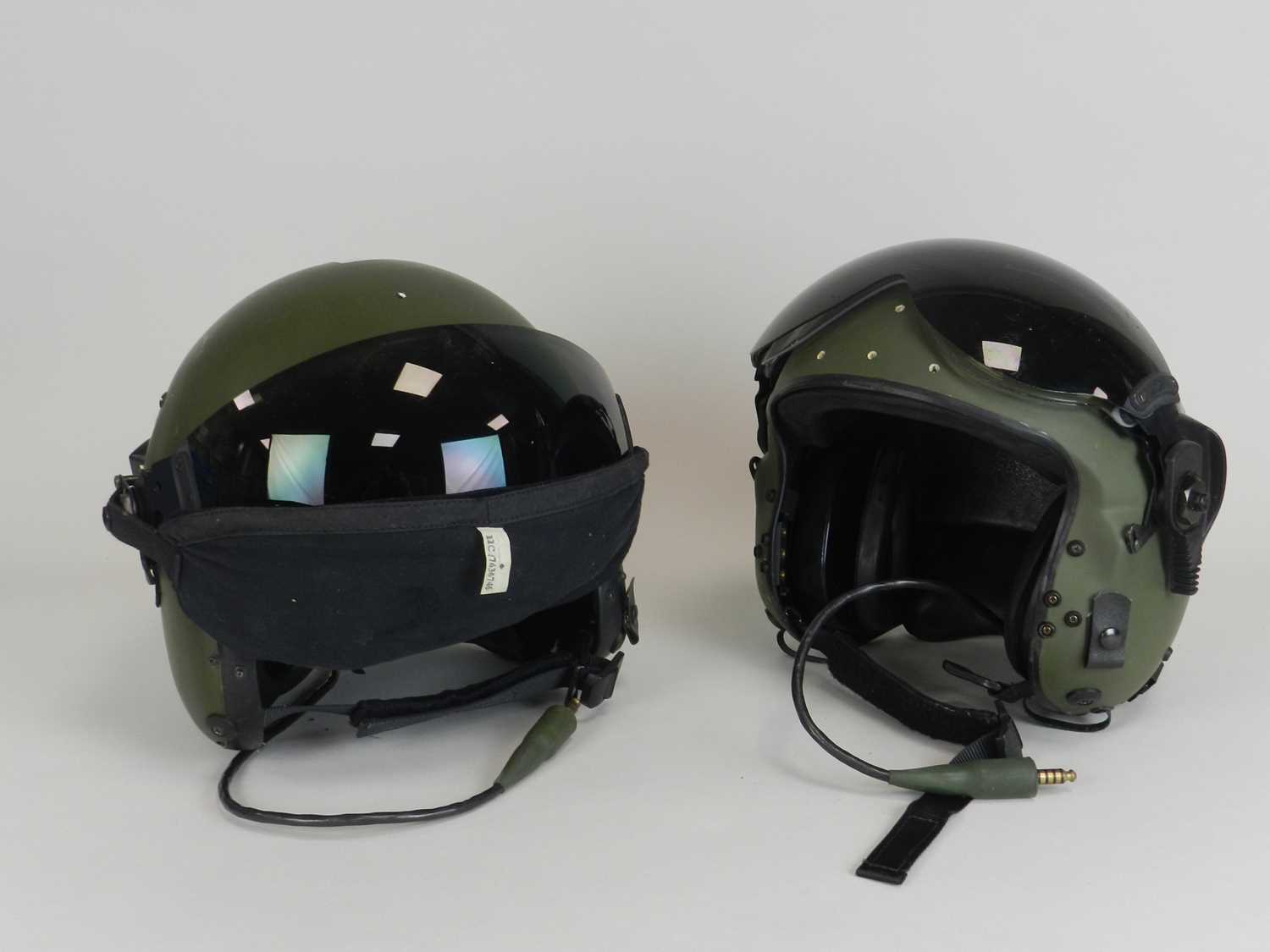 Lot 223 - Two RAF Pilot's Flying helmets, Mk10B and Mk4B