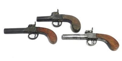 Lot 221 - Three early 19th-century percussion pistols