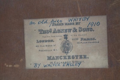 Lot 200 - Walter Emsley (British 1860-1938), The Old Pier Whitby