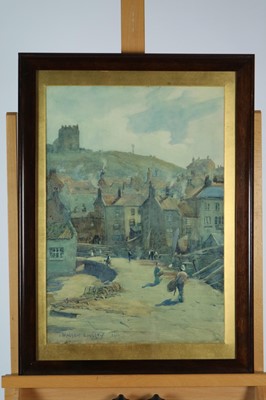 Lot 200 - Walter Emsley (British 1860-1938), The Old Pier Whitby