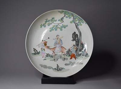 Lot 260 - A large Chinese famille rose dish, Yongzheng...