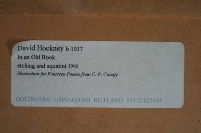 Lot 118 - David Hockney (British b.1937) In an Old Book