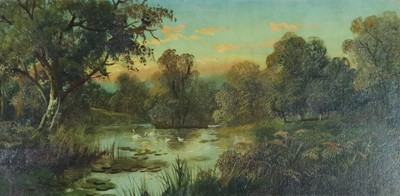 Lot 116 - J Lewis (British School 19th Century), Pair of River Scene Oils