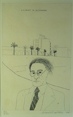 Lot 3 - David Hockney (British b.1937) C.P. Cavafy in Alexandria