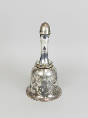 Lot 17 - A silver plated bell shaped cocktail shaker