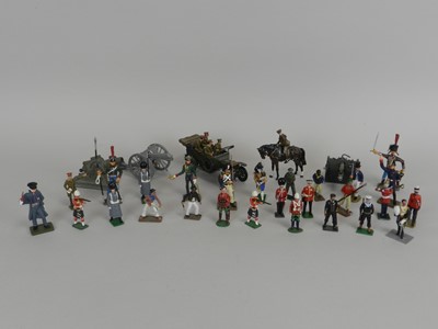 Lot 365 - A quantity of mixed lead model soldiers,...