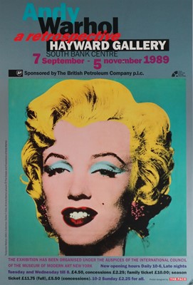 Lot 41 - Andy Warhol Retrospective Exhibition Poster 1989