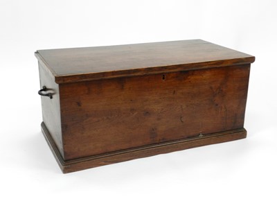 Lot 502 - A 19th century elm chest