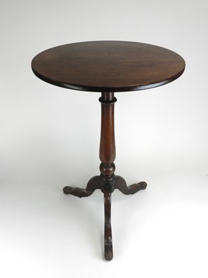 Lot 485 - A 19th century mahogany tripod table