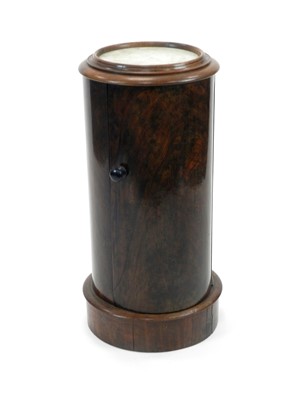 Lot 509 - A Victorian mahogany cylindrical pot cupboard