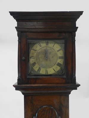 Lot 474 - An 18th century 30-hour, oak longcase clock