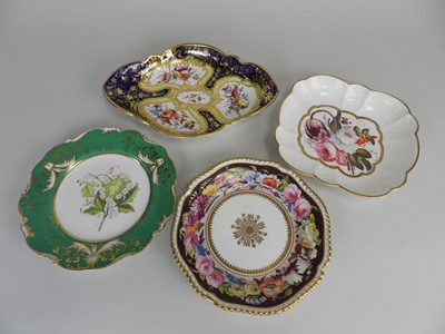 Lot 396 - A group of four assorted Coalport botanical plates