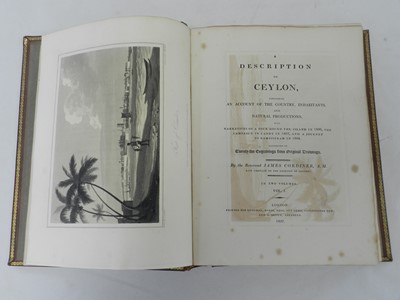 Lot 178 - CORDINER, Rev James, A Description of Ceylon,...