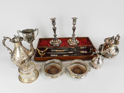 Lot 338 - A collection of silver plated wares