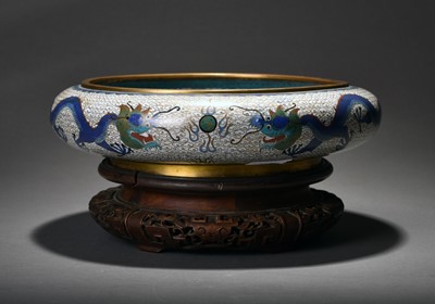 Lot 318 - A Chinese cloisonné censer, Qing Dynasty