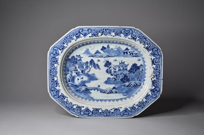 Lot 273 - Two Chinese blue and white platters