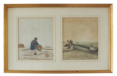 Lot 387 - Company School, two watercolour studies and another