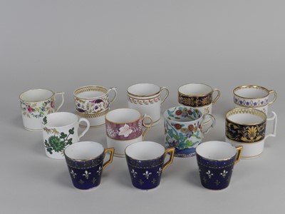 Lot 408 - A collection of English coffee cans, early 19th century