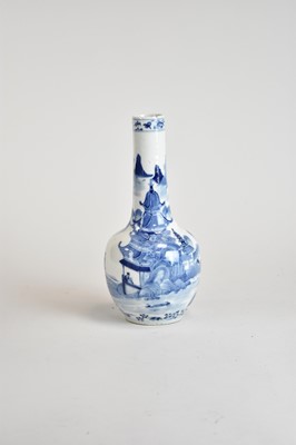 Lot 430 - A Chinese blue and white bottle vase, Kangxi...