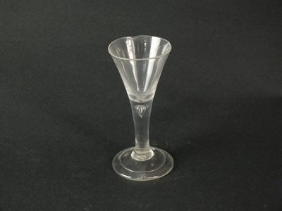 Lot 203 - A mid-18th century wine glass