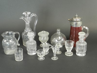 Lot 148 - Two fly-catchers, with miscellaneous glassware (qty)