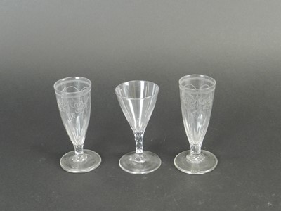 Lot 415 - A pair of 19th-century ale glasses