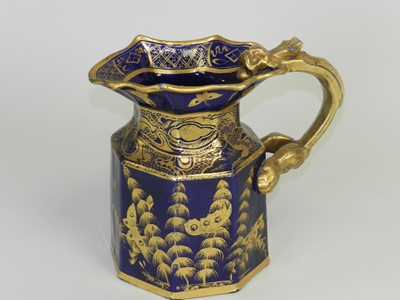 Lot 417 - Mason's Ironstone mazarine jug, circa 1820 and other earthenware