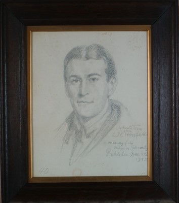 Lot 327 - Charles Medelssohn Horsfall (British-German 1865-1942) Portrait of Harold Tivey