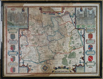 Lot 287 - 17th Century or Later John Speed Map of Surrey