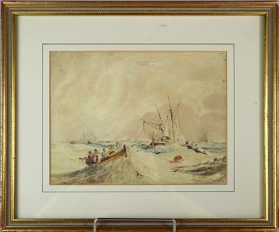 Lot 117 - William Clarkson Stanfield (1793-1867) Fishing Boats at Sea