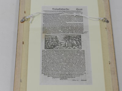 Lot 93 - LEAF FROM AN EARLY GERMAN BOOK, late 16th or...