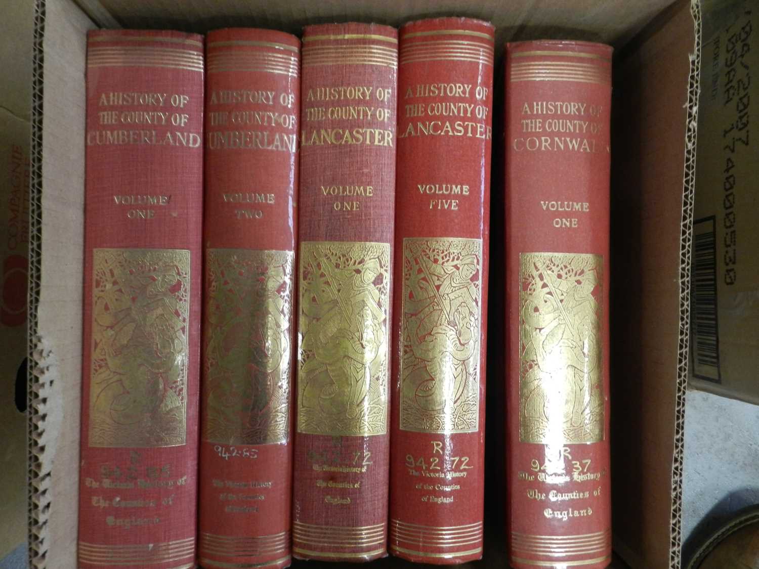 Lot 117 - VCH CUMBERLAND vols 1 & 2, Lancaster vols 1 &...