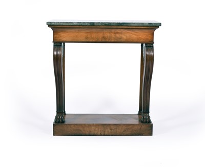 Lot 434 - A 19th century, Regency style, mahogany console table