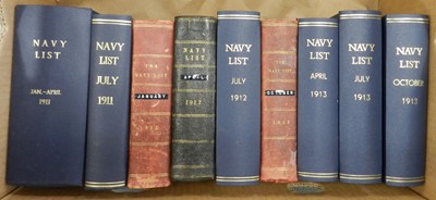 Lot 88 - NAVY LIST, April 1900 - October 1913, mostly...