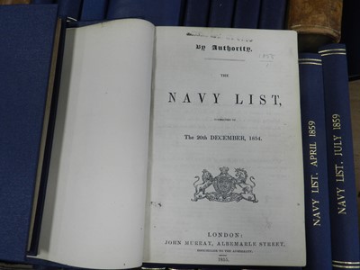 Lot 83 - NAVY LIST, 1830, 1847, January 1850 - July...