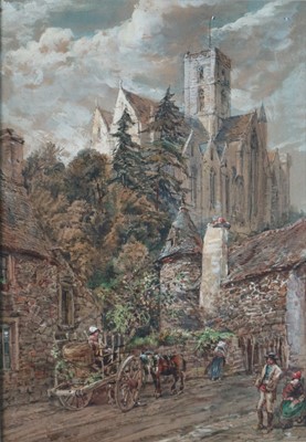 Lot 121 - John Bagnold Burgess (British 1830-1897), Lamballe, France