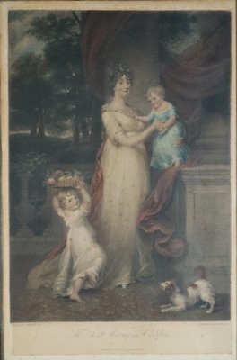 Lot 308 - Three Prints inc. Engraving after J Russell (19th Century), Mrs Scott Waring