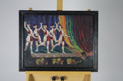 Lot 69 - British School (20th Century), Dancers on Stage