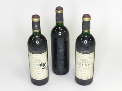 Lot 253 - Three bottles of Chateau Meney, St Estephe,1986