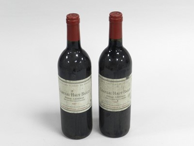 Lot 254 - Two bottles of Chateau Haut Bailly, Pessac Leognan, 1997